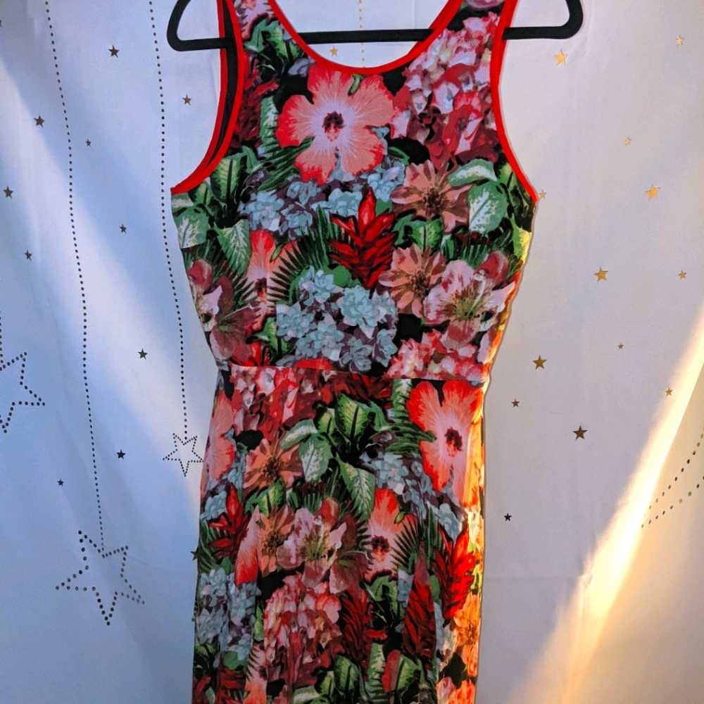 Floral Cut-Out Garden Party Dress, sz 6/m